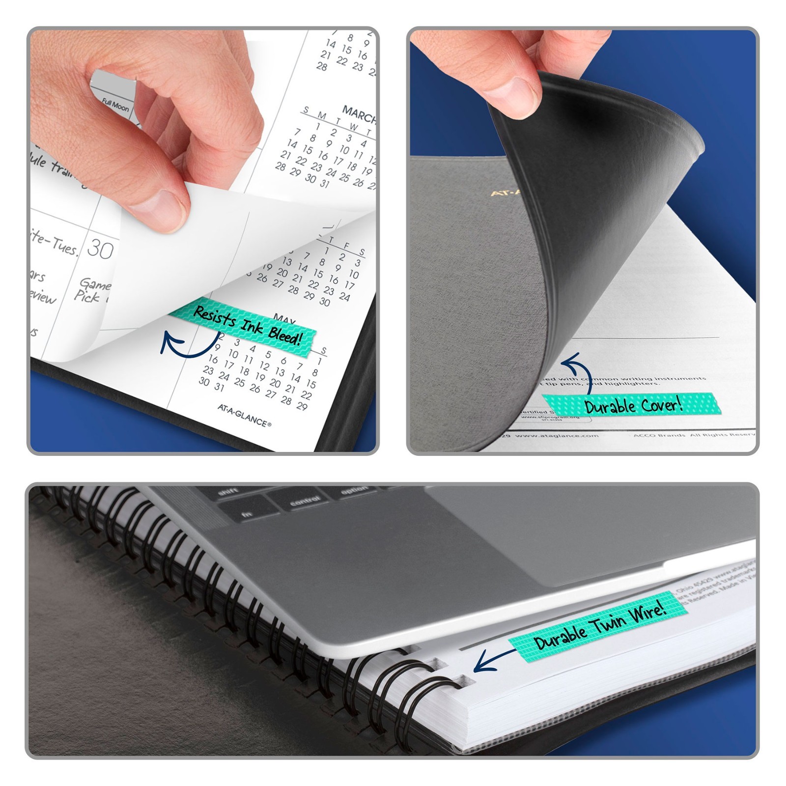 2026 At-A-Glance 70-260-05 15-Month Monthly Planner, 9 x 11″, Black Cover