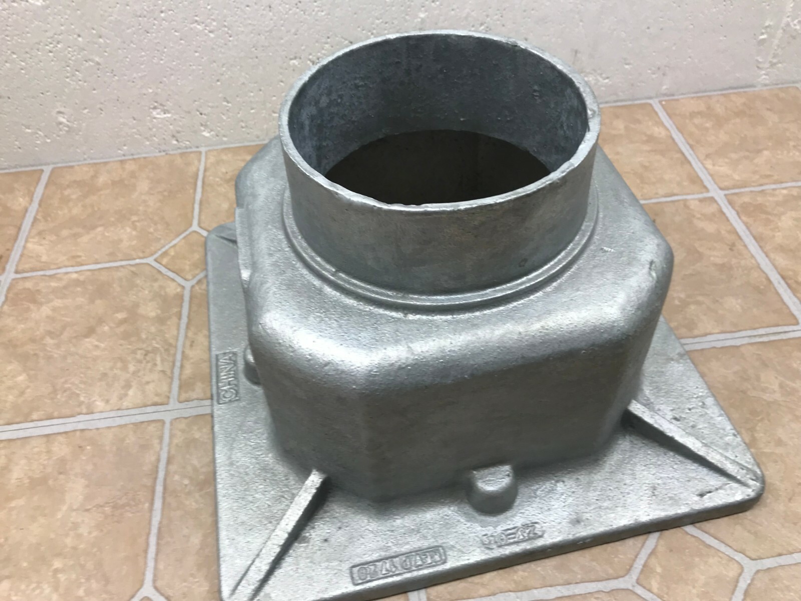 Zurn Sani-Flor Receptor 1720 Cast Iron 6″ Pipe Size 6 Sump Depth 12″ x 12 Flange