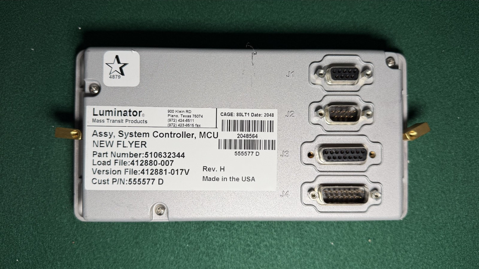 Luminator MTA Bus ODK 4 LED Display Controller Keypad Part 510632344 *as-is*