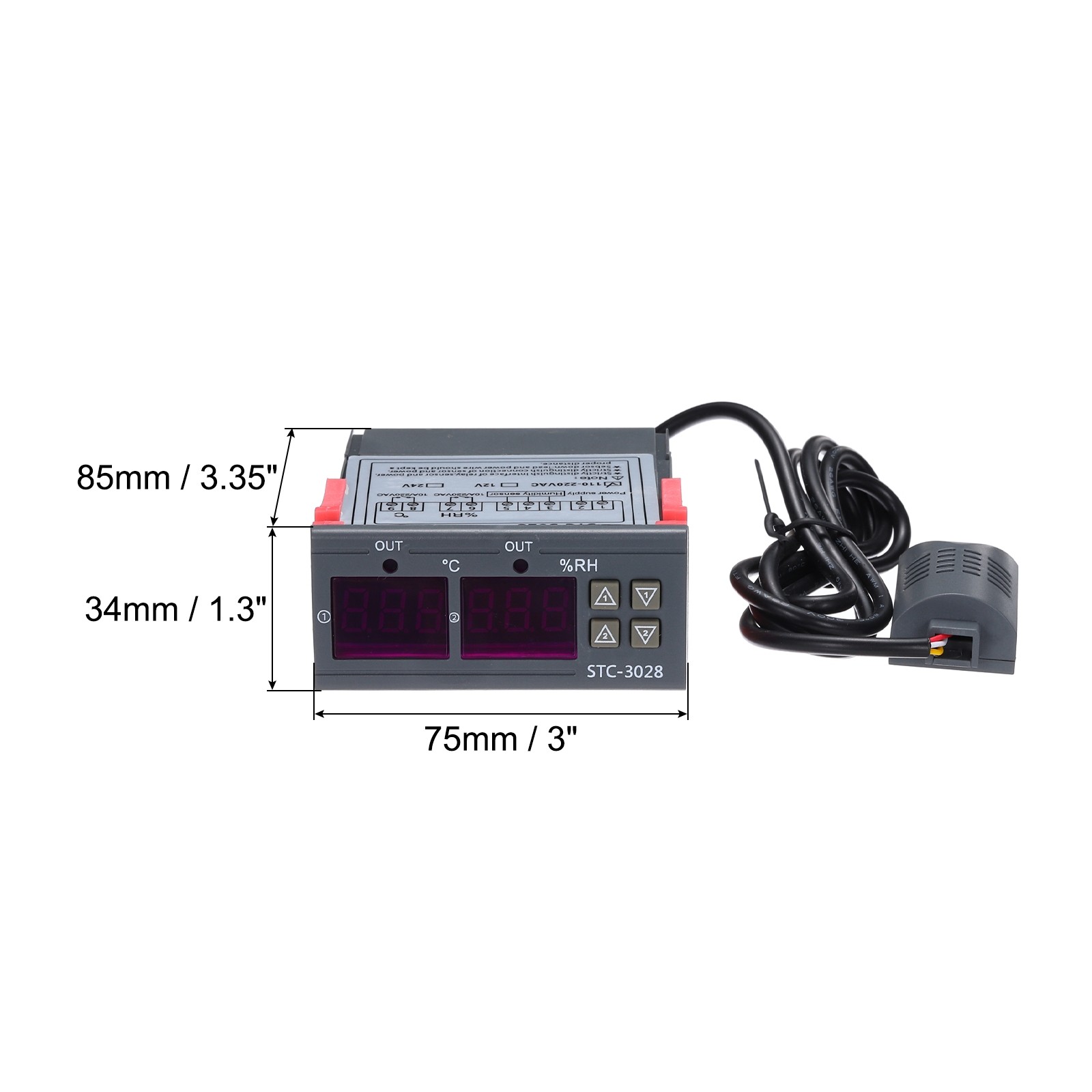 STC- 3028 10A AC110-220V Digital LED Digital Temperature and Humidity Controller