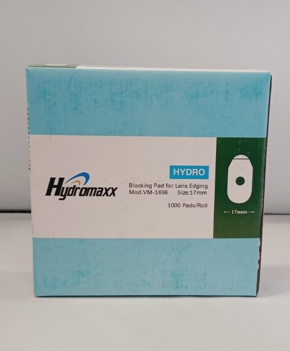 1 Roll HYDROMAXX VM-1696 Optical Leap Blocking Pad Lens edging 17 mm 1000 Pads