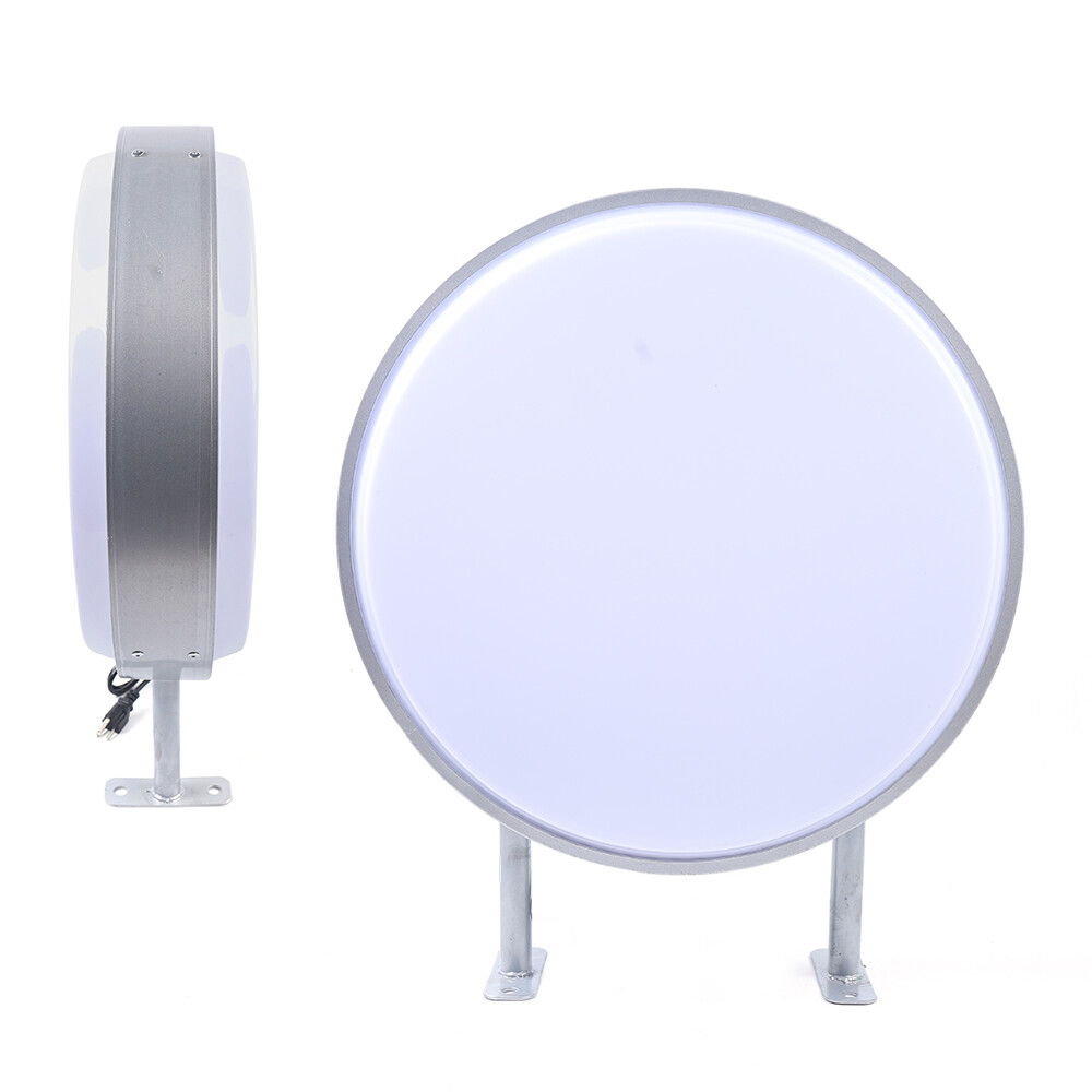 20″ LED Double Sided Round Light Box Outdoor Sign Advertising Projecting Light