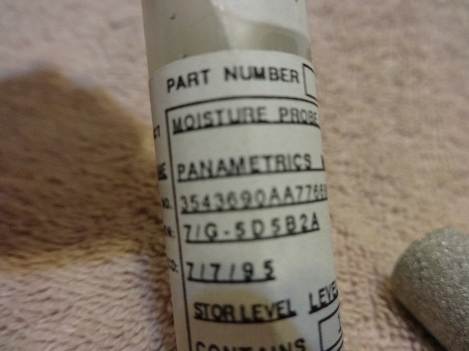 PANAMETRICS M9L 191007-PR MOISTURE SENSOR PROBE ,MODEL M9L