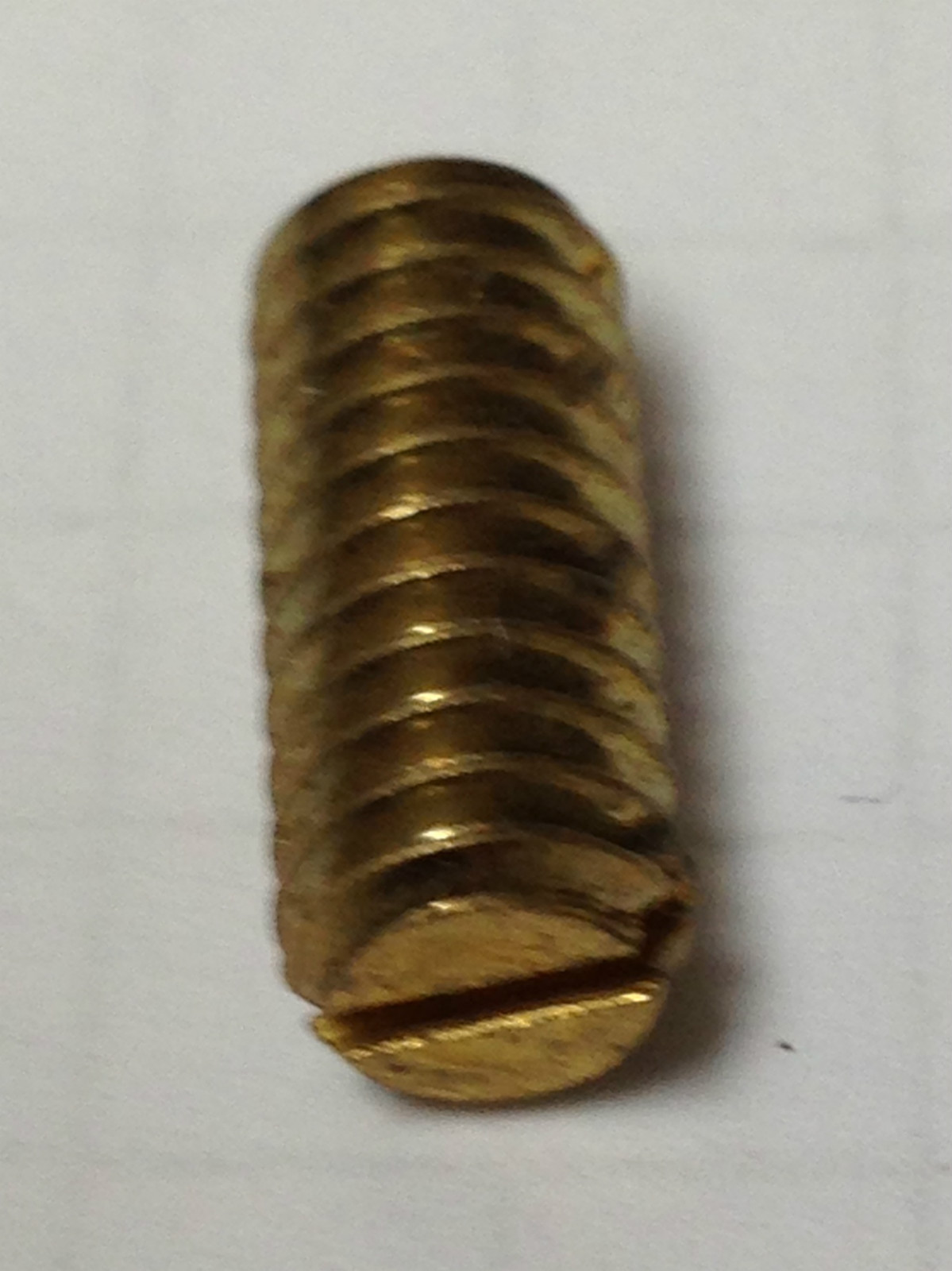 (25) 1/4-20 X 5/8 Slotted Set Screws Brass Cup Point 1/4 x 5/8 BRASS