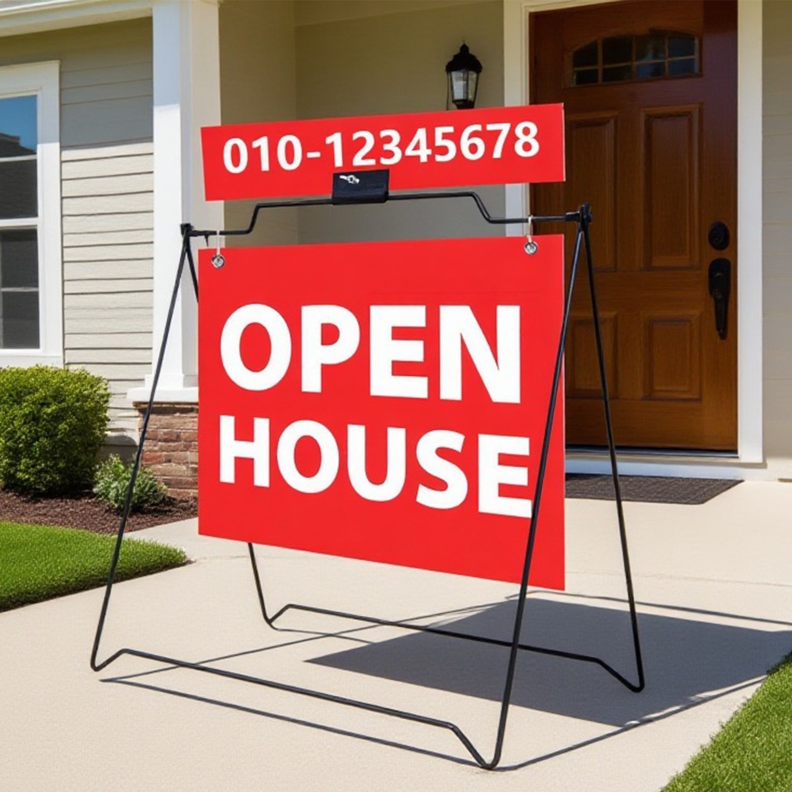 24″ x 36″ Heavy-Duty Double-Sided Folding Metal A-Frame ，Sidewalk Sign Frame