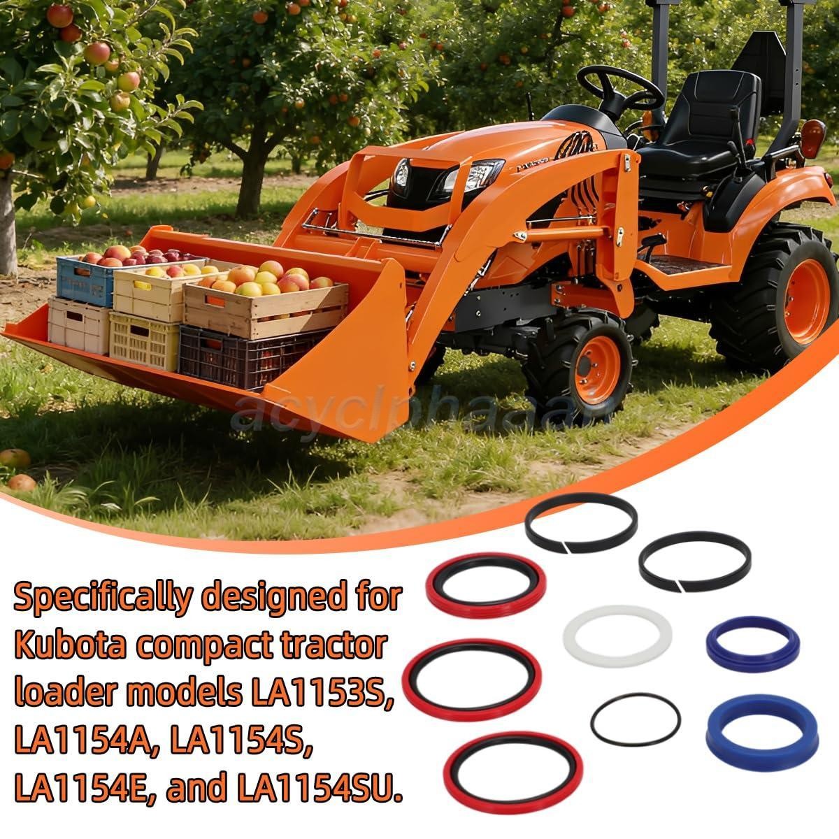 Seal Kit For Kubota 7J417-64920, 7J417-63400 loader cylinder LA1153S, 54A/E/S/SU
