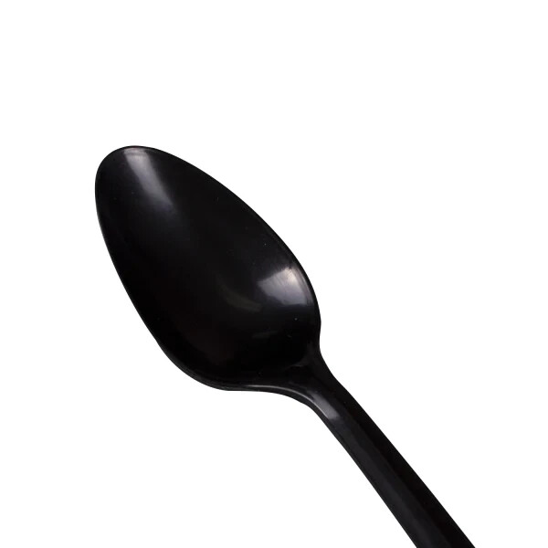 Karat PP Plastic Medium Weight Tea Spoons Bulk Box – Black – 1,000 ct, U2003B