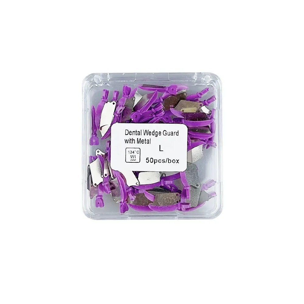 50Pcs Dental Matrix Fender Wedges Prep Interproximal Diastema Wedge Guard S/M/L