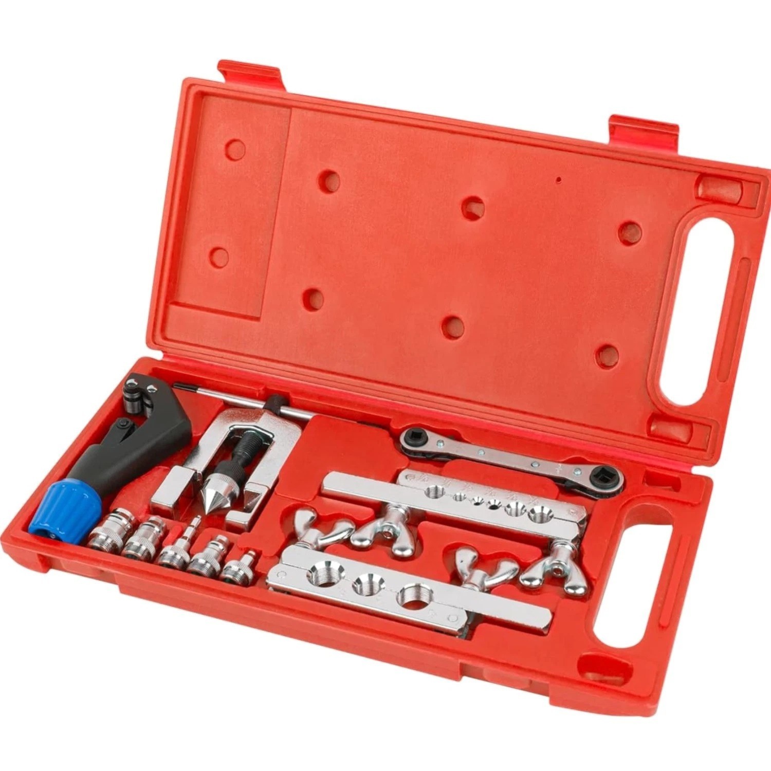 Flaring Swage Tool Kit for Copper Plastic Aluminum Pipe With Tubing Cutter & …