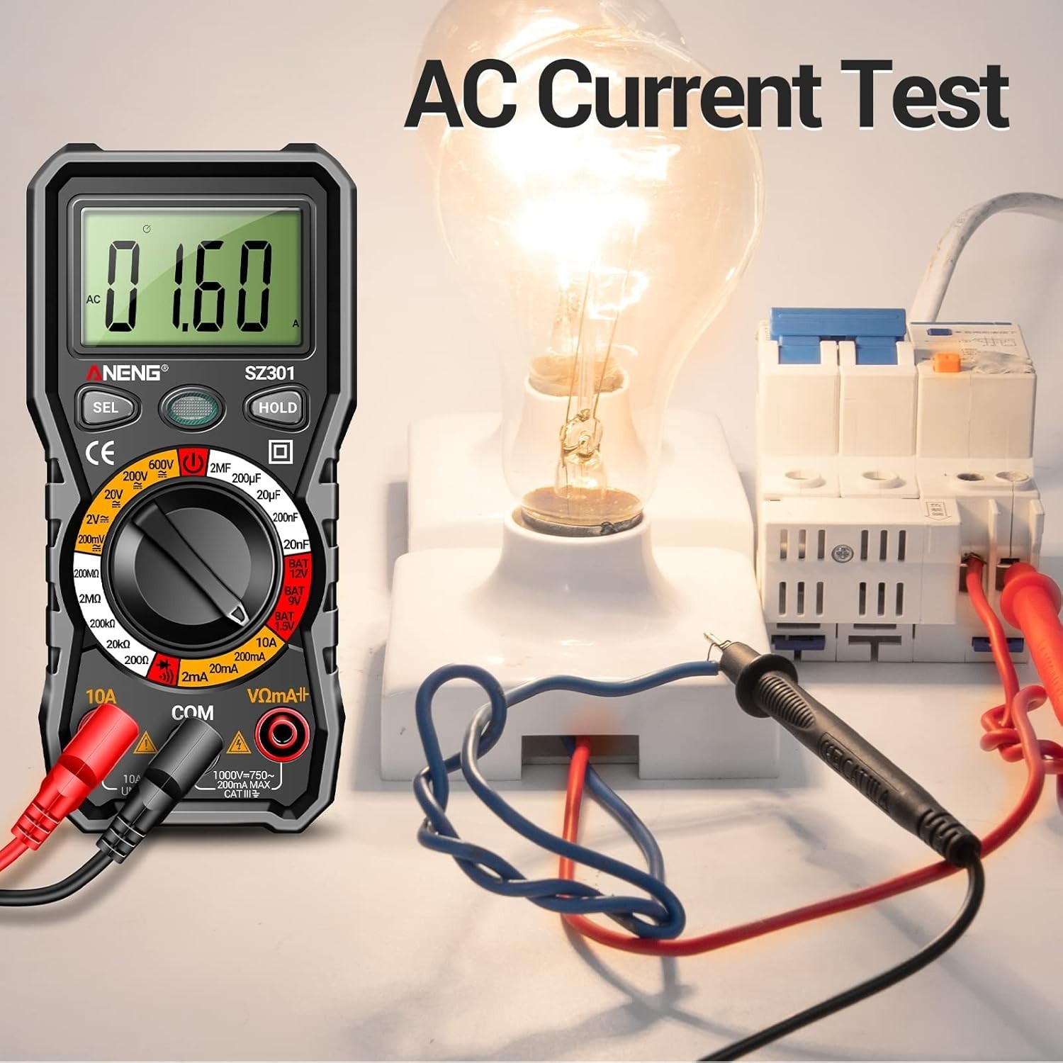 Multifunctional Digital Multimeter with Case – Safe Electrical Testing Solution