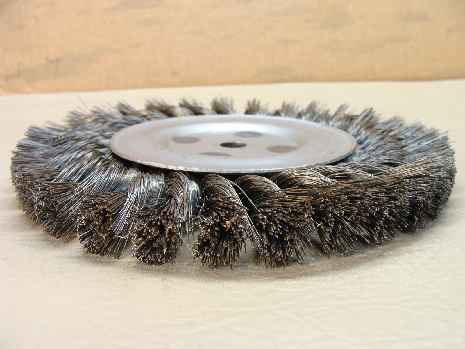 NEW lot of 2 OSBORN made in USA 8″ crimped wire brush wheel 1/2″ bore 0.013 wire