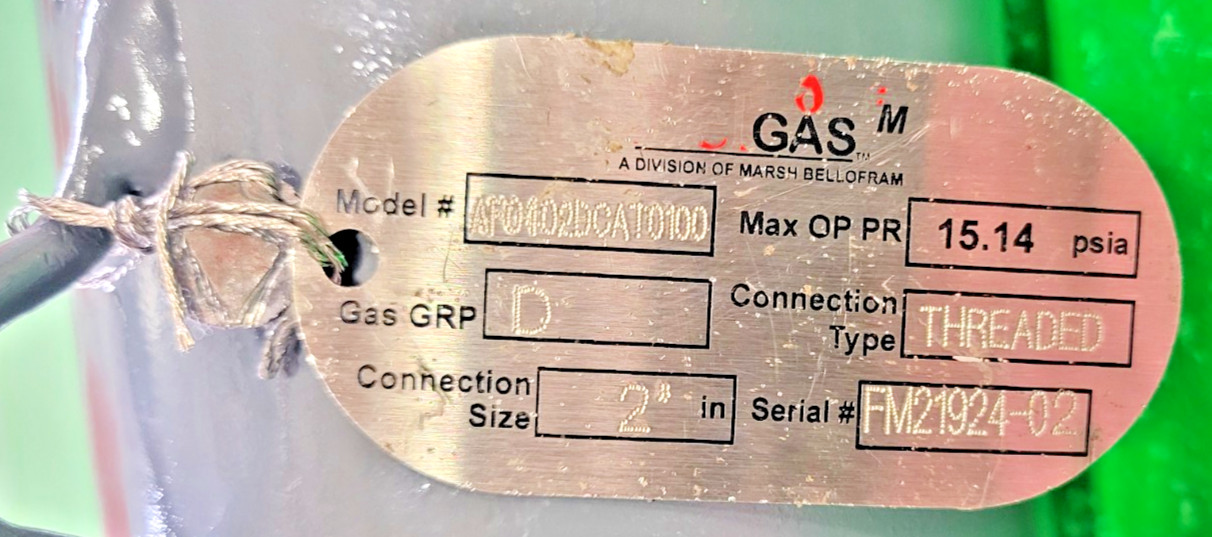 6️⃣ BELGAS FM 2″ NPT FLAME ARRESTOR 11 LB UNUSED PESSCO OFFER 1 G030626-1-4🗽