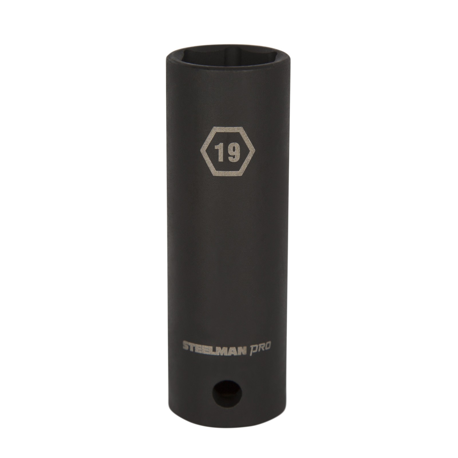 STEELMAN PRO 1/2 in. Drive x 19mm Deep Thin Wall 6-Point Impact Socket, 79404