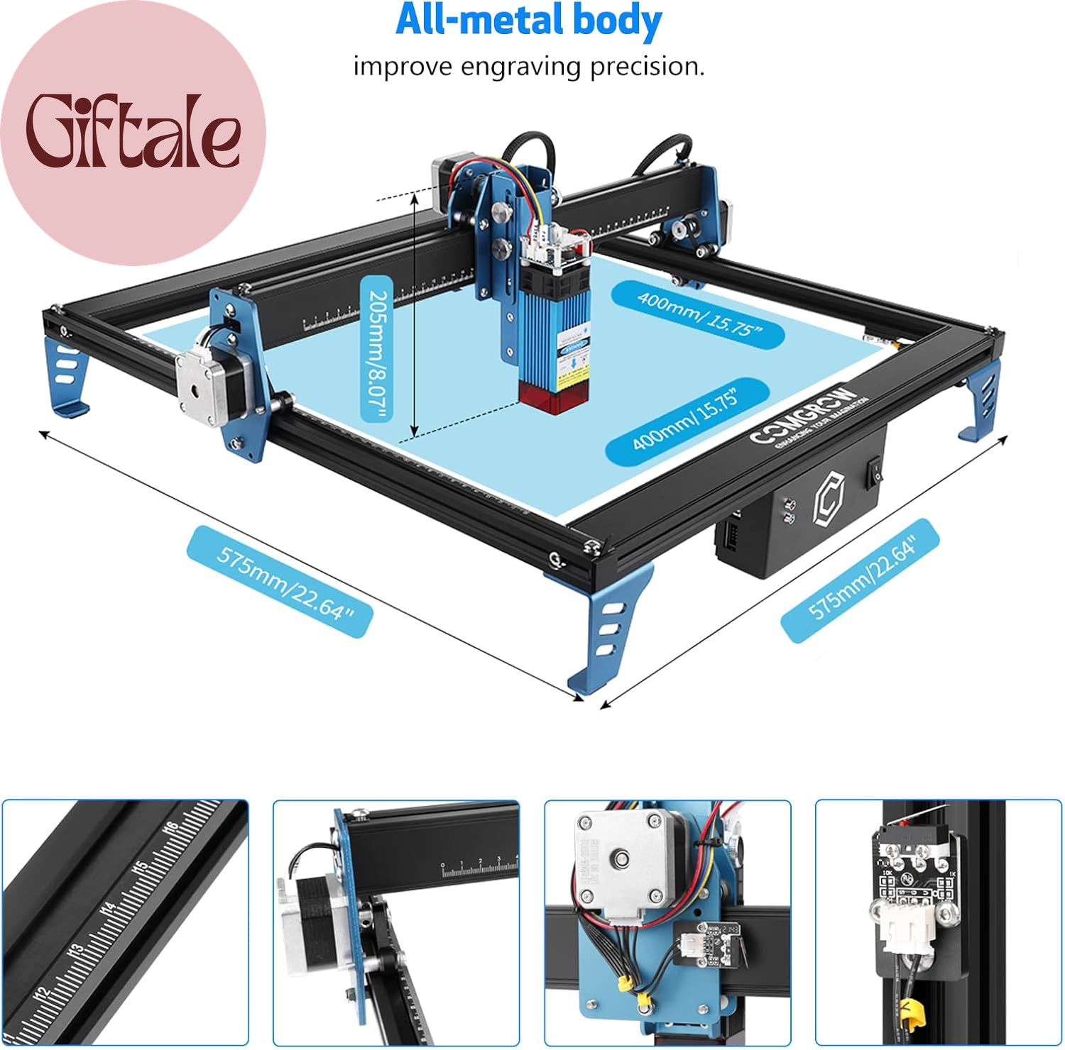 Z1 Laser Engraving Machine 5000Mw Output Power, Laser Cutter and Engraver Machin