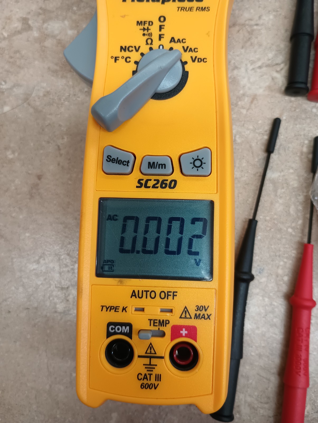 Fieldpiece SC260 Compact Clamp Meter W/ Leads & Probes