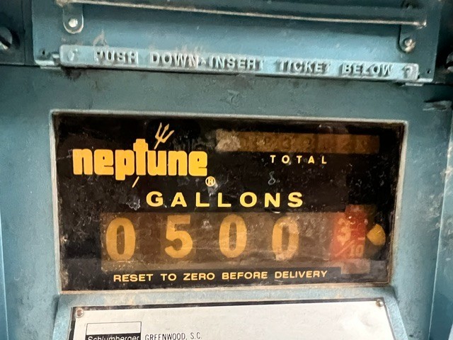 Neptune 833 Propane LP Gas Meter Printer Register Schlumberger Gallons Vintage