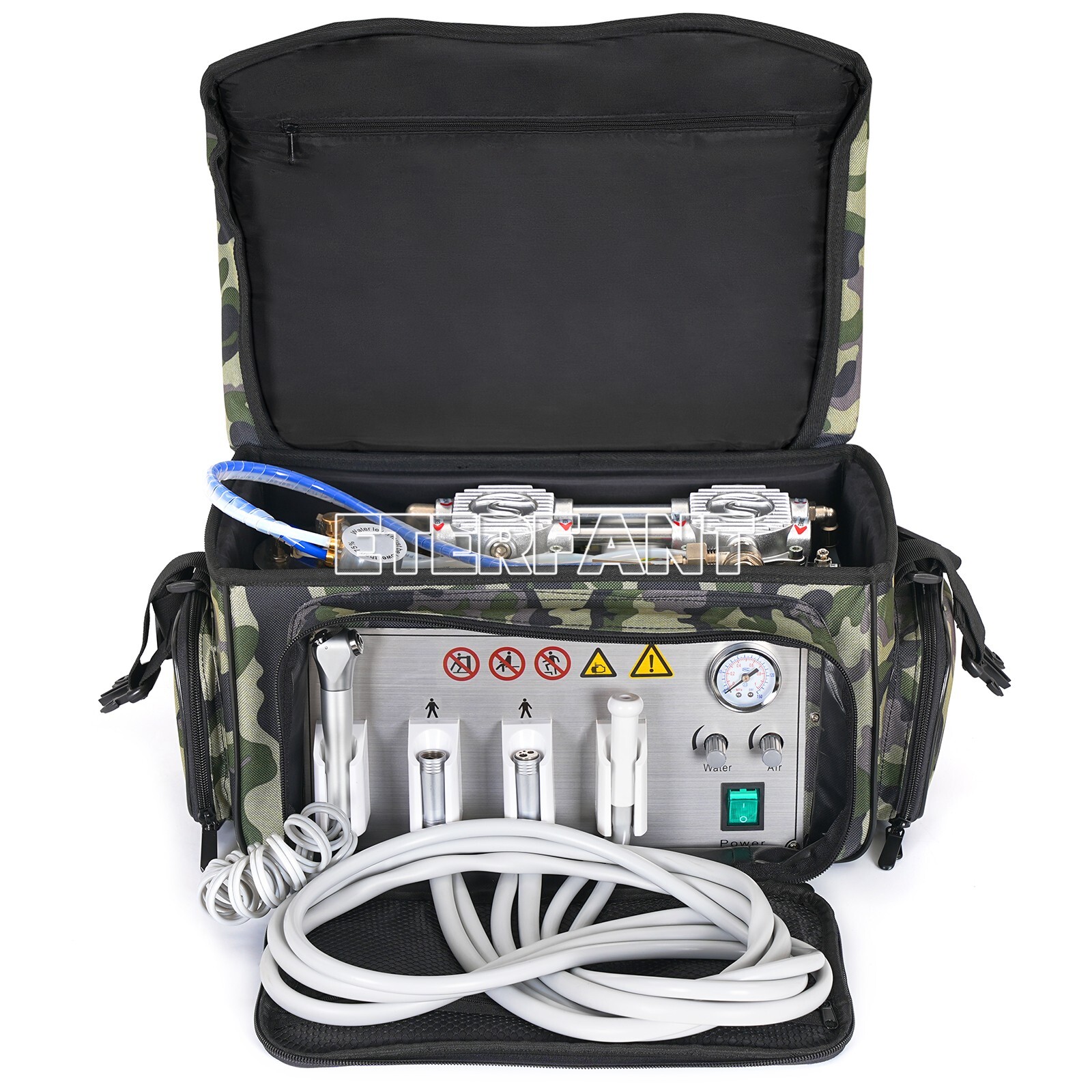 ETERFANT Dental Portable Delivery Unit Air Compressor Syring Suction System 4H