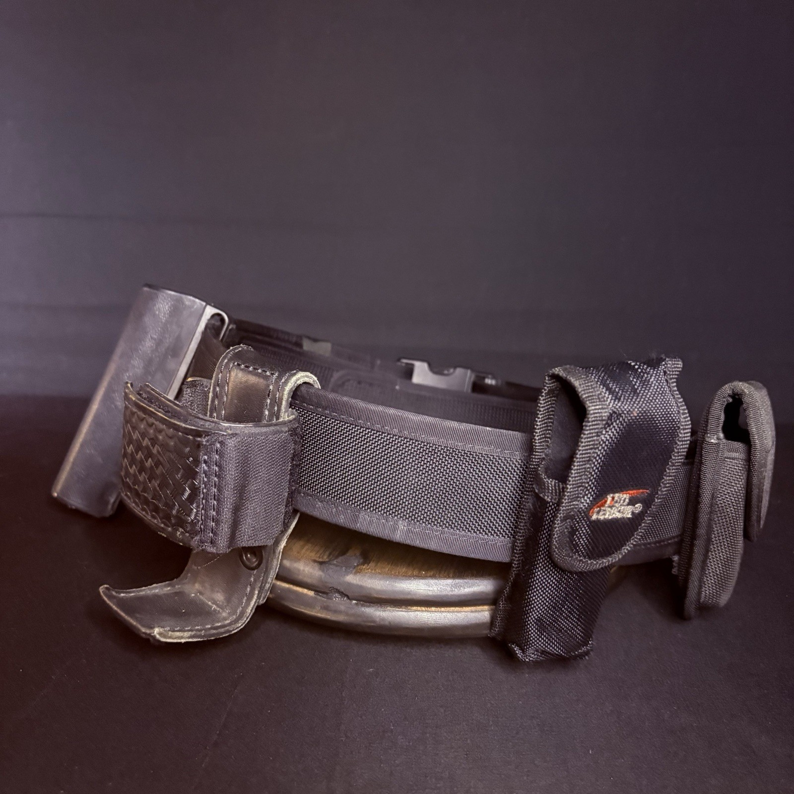 Bianchi Nylon Duty Belt 34″- 40″ w/Radio Case, ASP Baton Holster, Handcuff Pouch