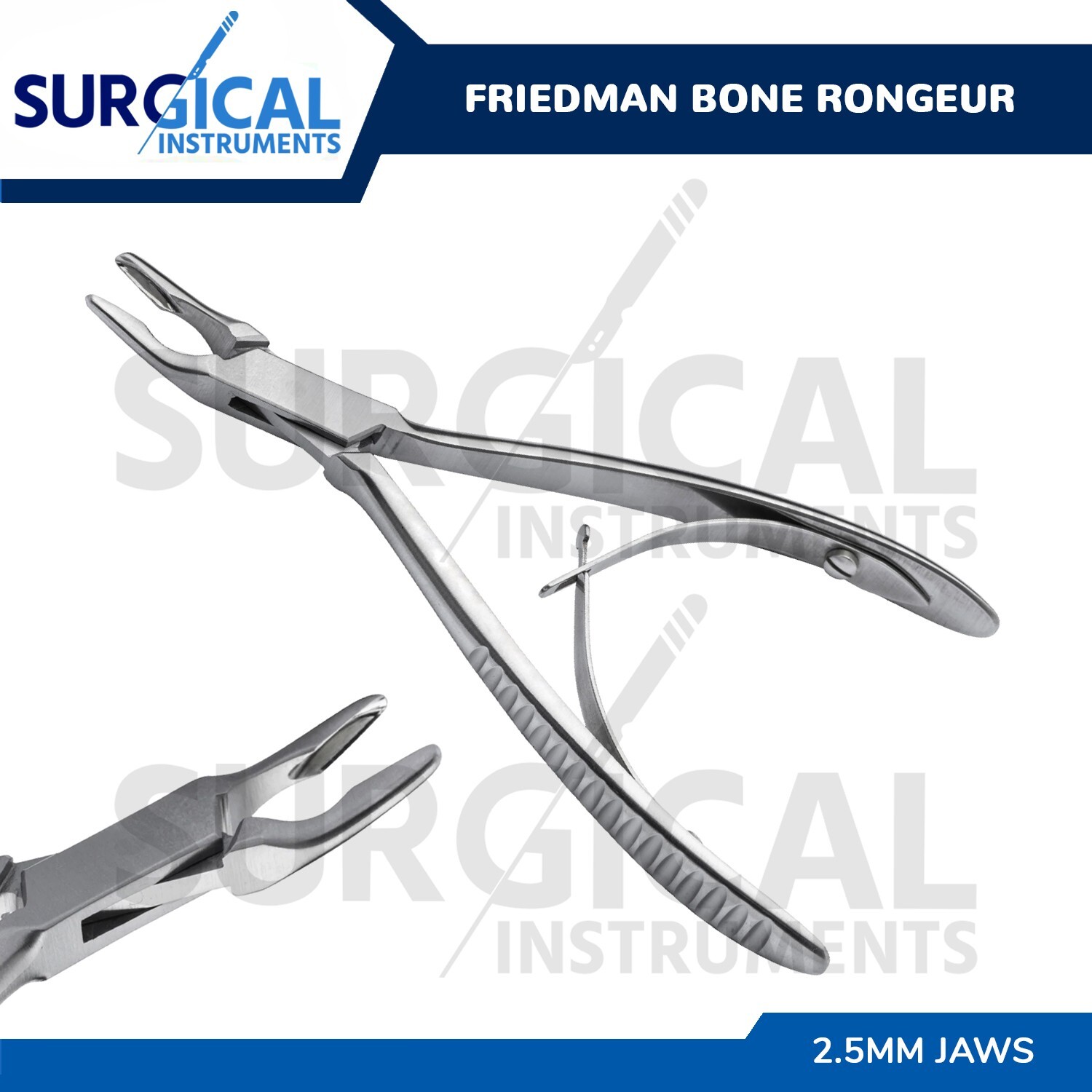 Friedman Bone Rongeur 2.5mm Jaws Surgical Dental Instrument 5.50″ German Grade