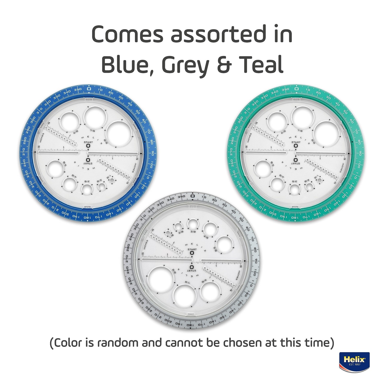 6in/15cm Angle and Circle Maker with Integrated Templates 360-Degree