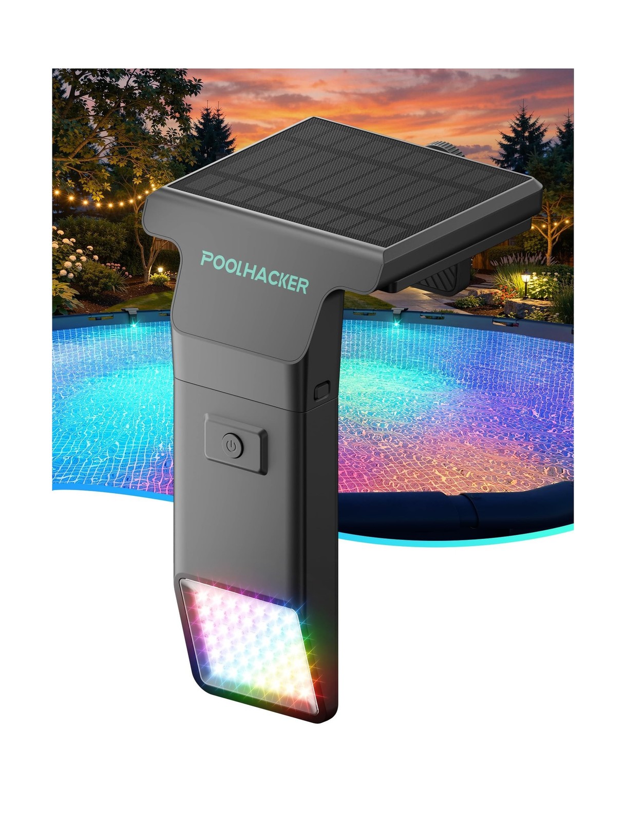 Solar Pool Lights for Inground & Above Ground Pool, 10-Color 4-Mode LED Pool …