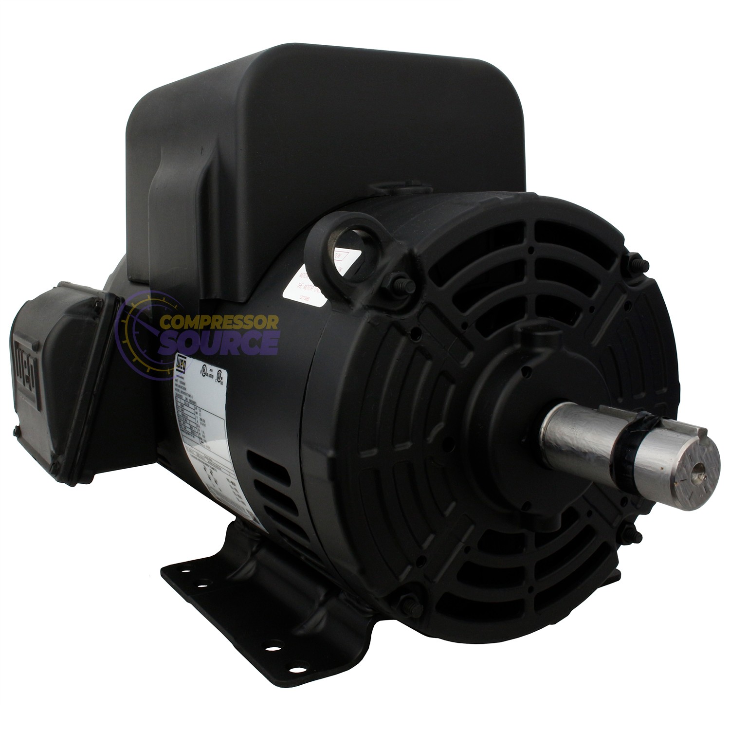5HP WEG Air Compressor Electric Motor 182/4T Rolled Steel Single Phase 208-230V