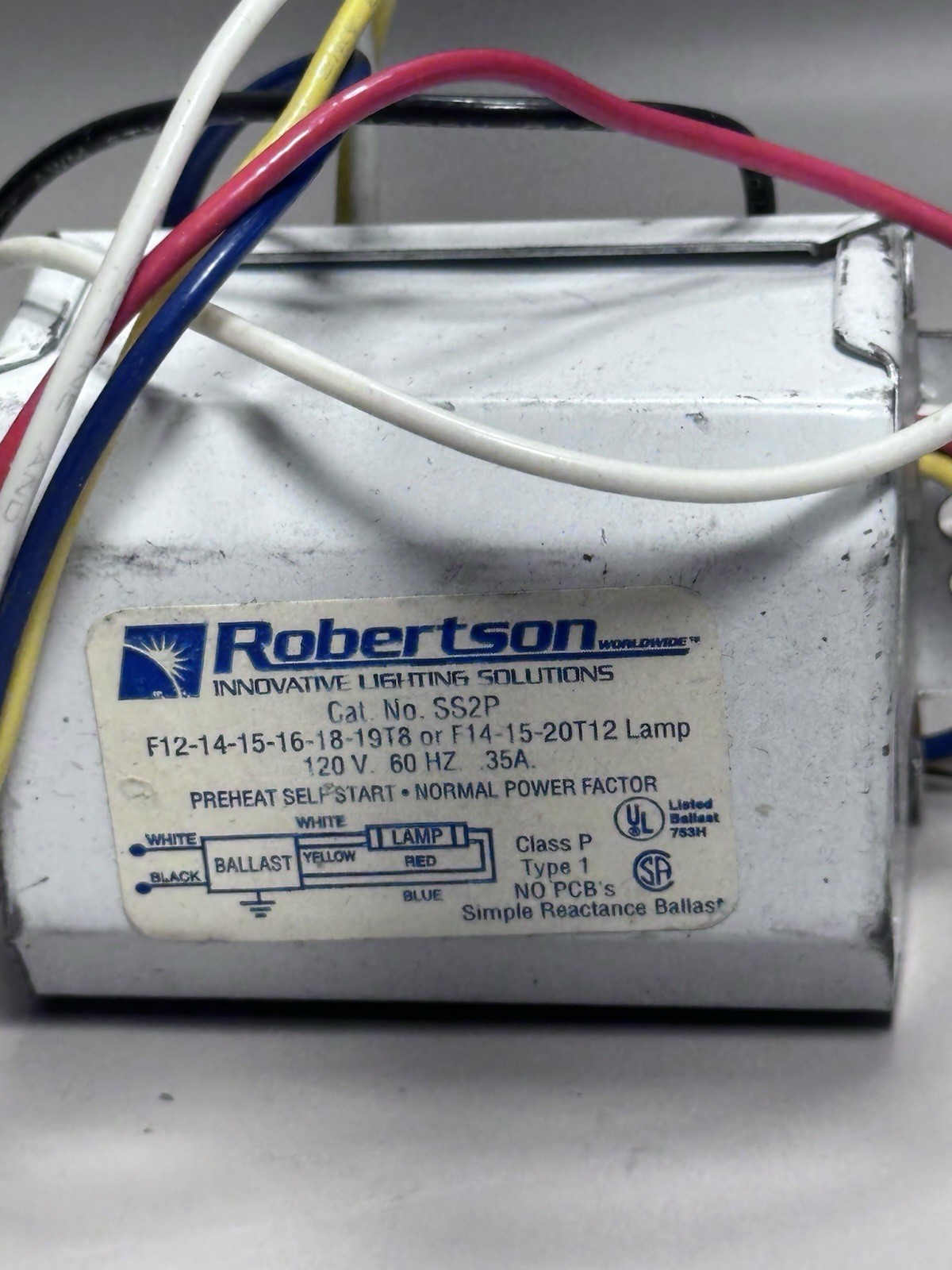 ROBERTSON SS2P BALLAST Old Stock