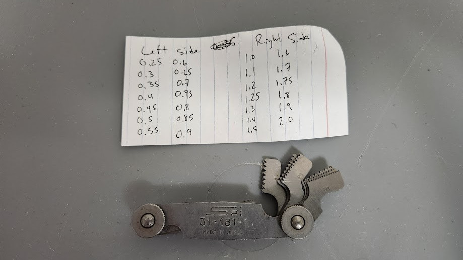 VINTAGE SPI #31-181-1 Stainless Steel Leaf Screw Pitch gauge (made in Japan)