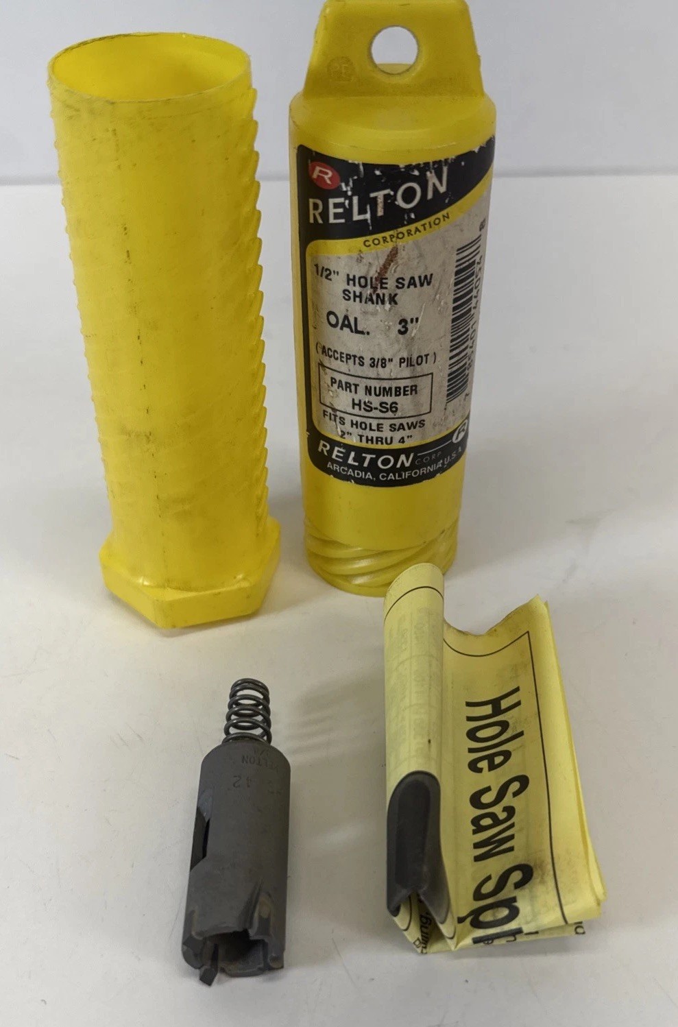 Relton Shank 1/2 x 3 Inch OAL, 3/4-10 TPI, 3/8 Inch Pilot Hole
