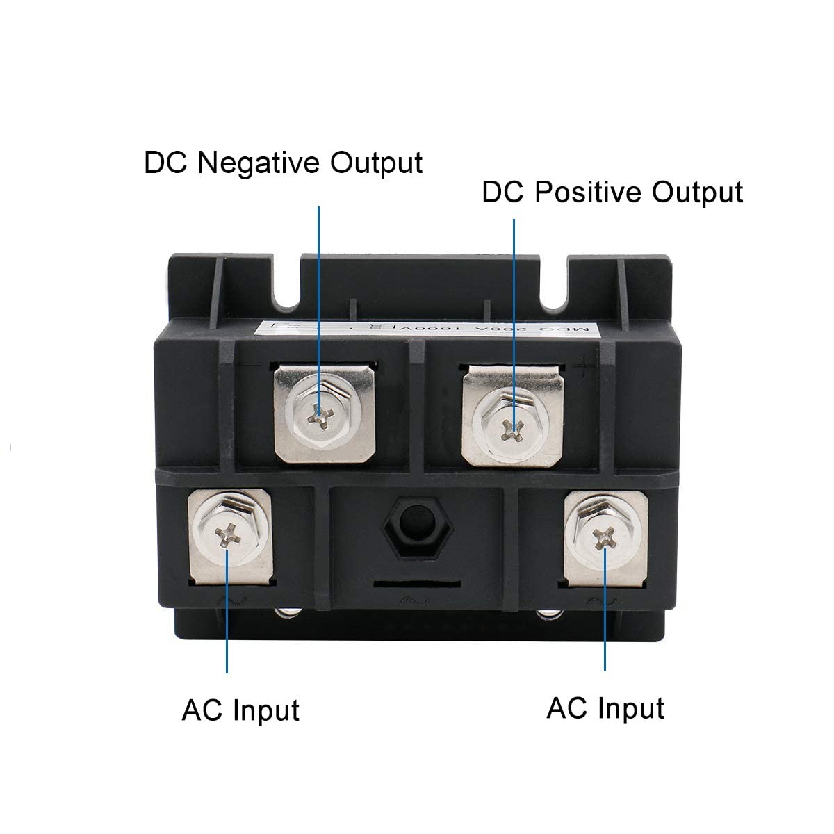 MDQ 200A 1600V Single Phase Diode Bridge Rectifier, Full Wave Rectification M…
