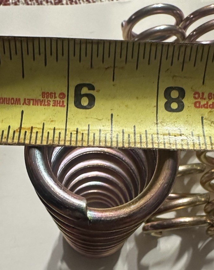 Compression Springs 6” X 1 3/4”. Lot Of 10 Steel Zinc Coated