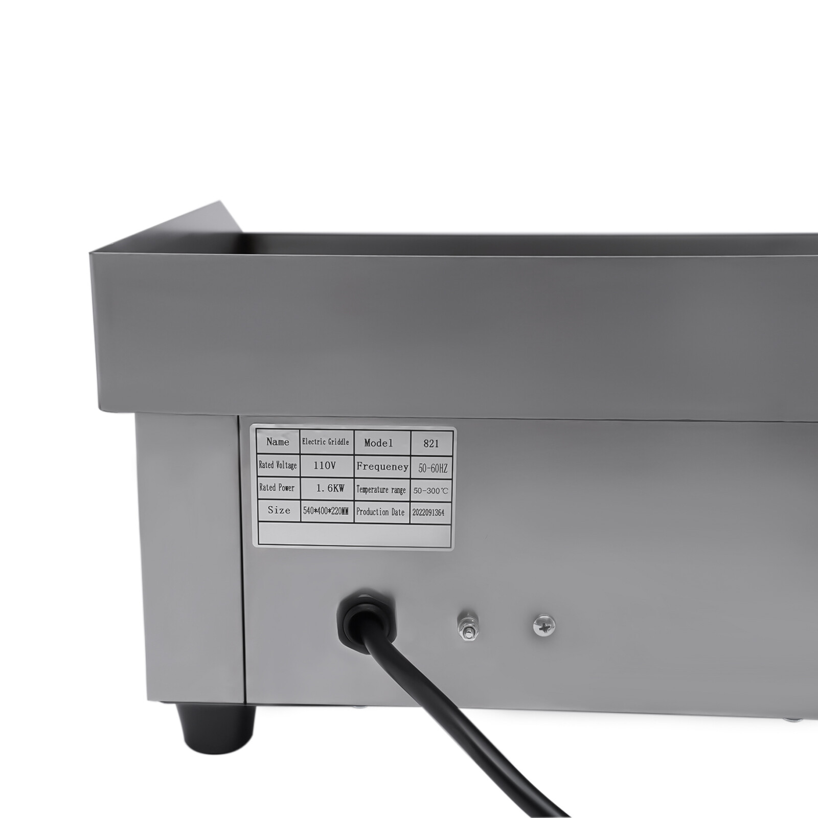 22″ Commercial Electric Tabletop Griddle Flat Top Grill Hot Plate BBQ 1600W