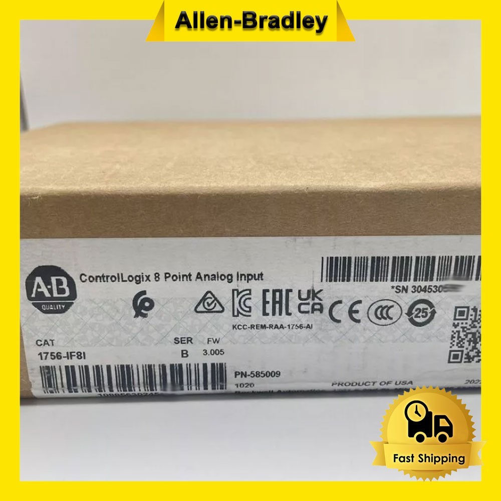 AB 1756-IF8I ControlLogix 8 Point Analog Input Module AB 1756IF8I PLC