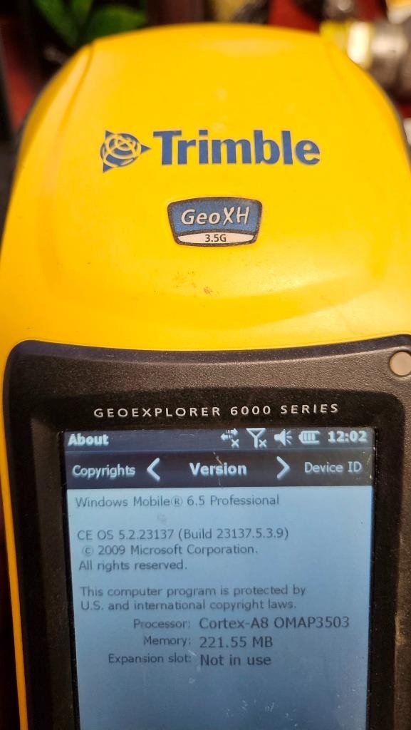 TRIMBLE GEOXH GEO XH GEOEXPLORER 6000 SERIES WORKS GREAT NO BATTERY ! AL