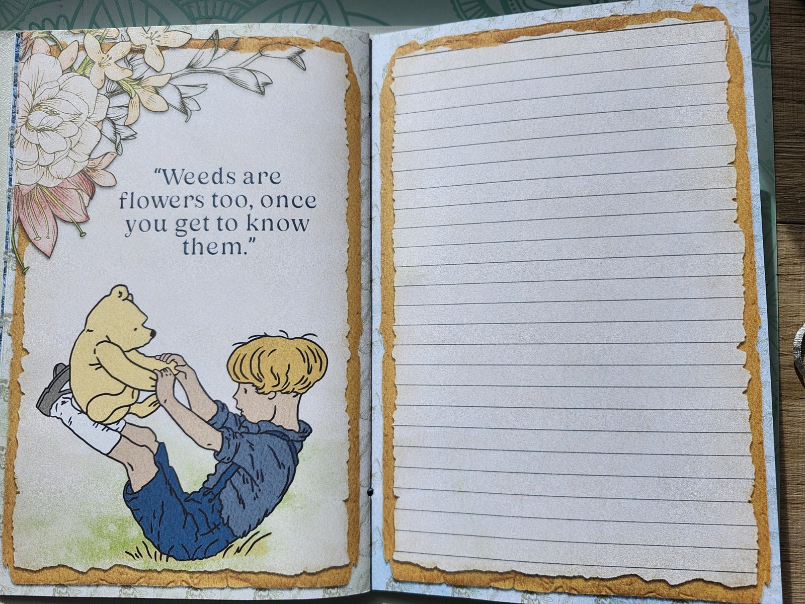 Junk Journal Booklet «WINNIE THE POOH» Retro Classic Storybook Style LG 9×6 40p