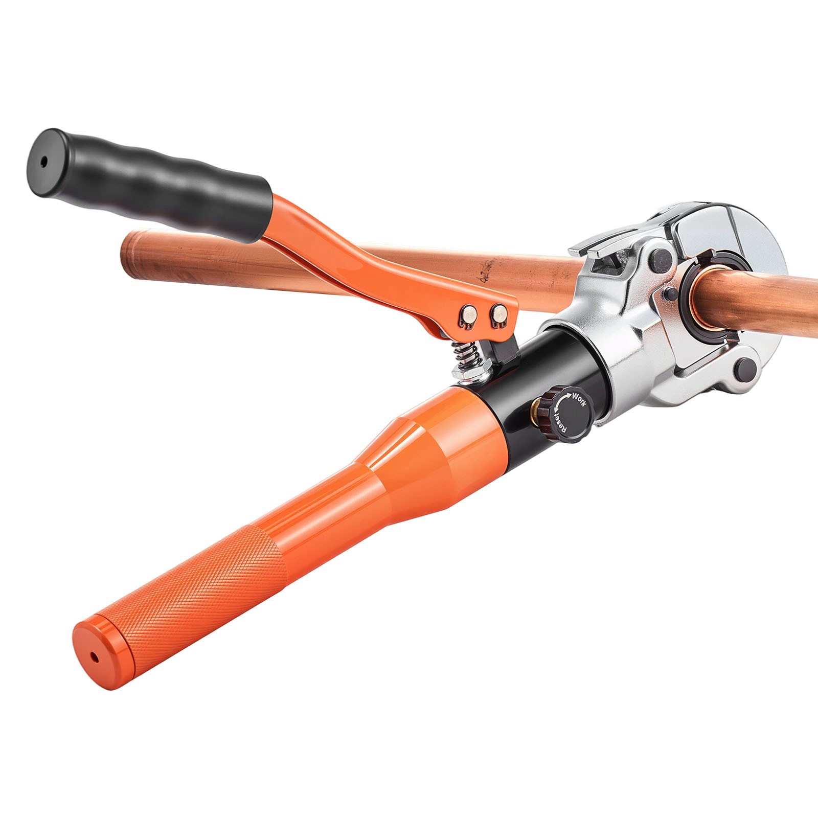Uimoso Hydraulic Copper Pipe Crimping Tool with 1/2″, 3/4″, 1″ Jaws