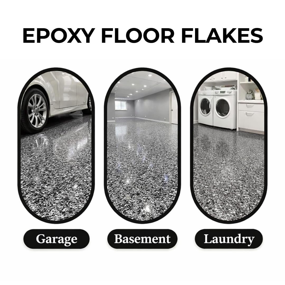 20 lb Epoxy Floor Flakes 1/4″ Decorative Color Chips for Garage & Basement Floor