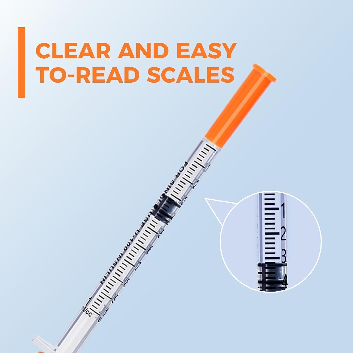 High-Precision 31G Syringes, 1mL Capacity, Perfect for Crafting & Labs – 25 Pack