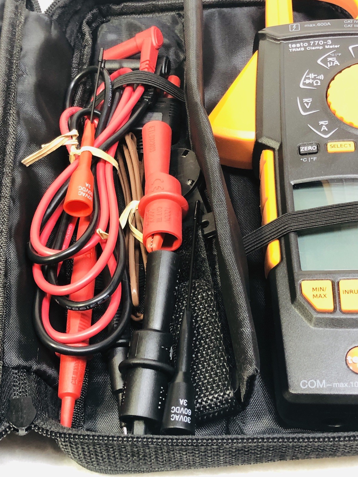 Testo 770-3 Clamp Meter 0590 7703 Premium Kit True-RMS With Bluetooth
