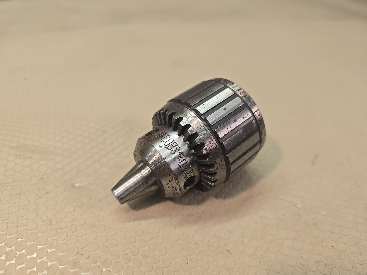 JACOBS 11N BALL BEARING SUPER DRILL CHUCK 0-3/8″ 0-10mm CAP JACOBS TAPER #2 JT2