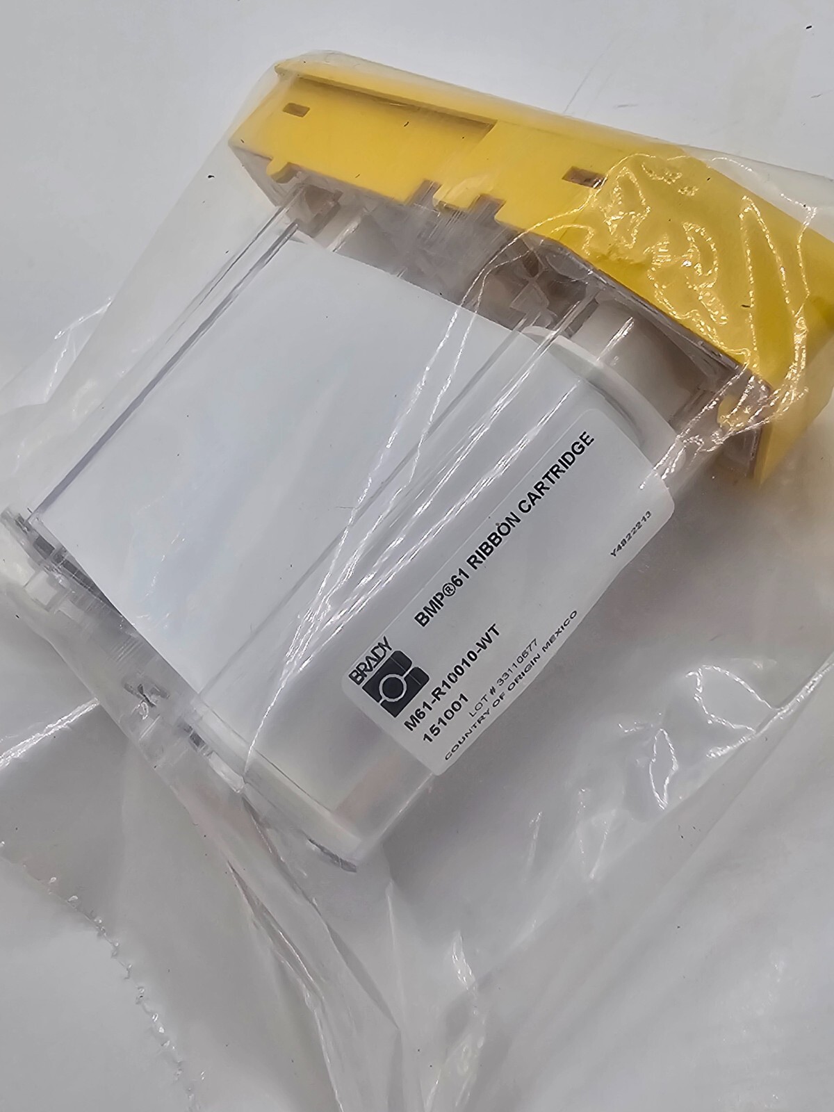 Brady R10000 Series Printer Ribbon Cartridge 2″ x 75′ White 152001 M61-R10010-WT