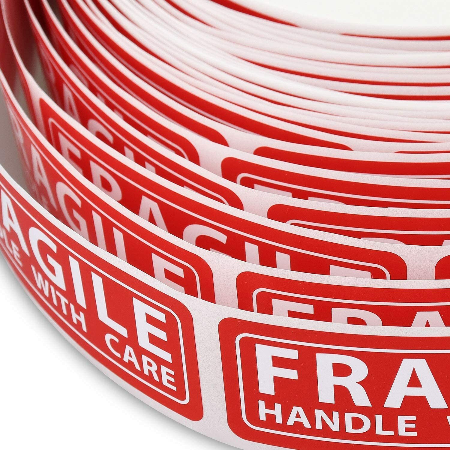 1 Roll 1000 1 x 3 FRAGILE HANDLE WITH CARE Stickers Labels Mailing Shipping