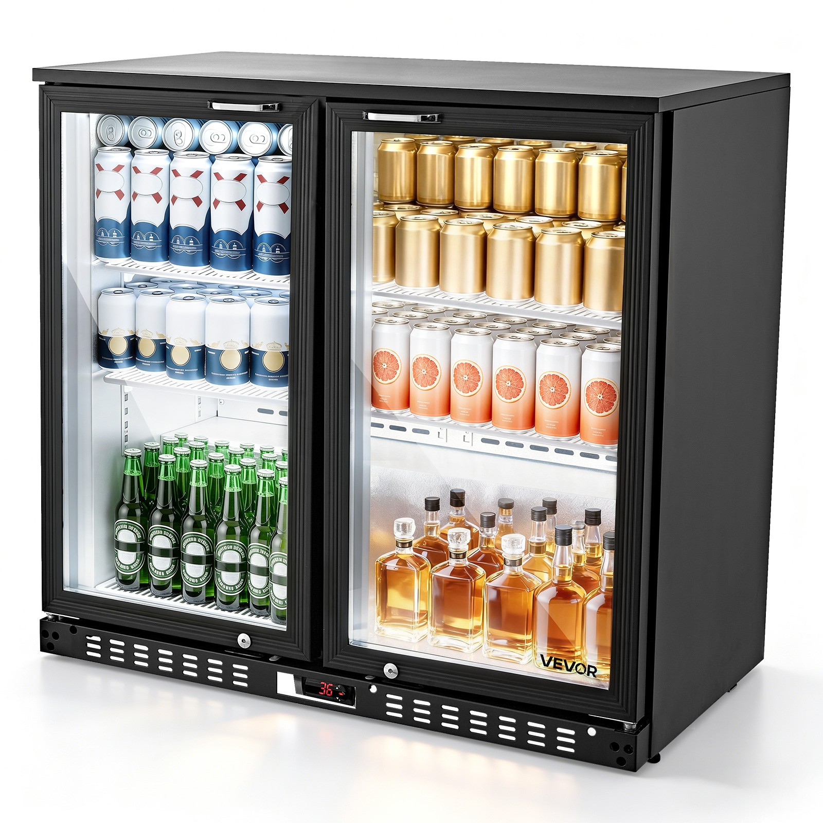 VEVOR 7.4 Cu.Ft Back Bar Cooler Commercial Beverage Refrigerator Under Counter