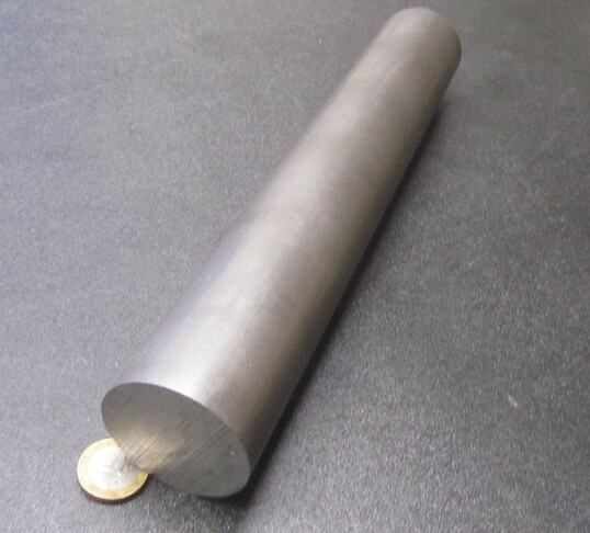 12L14 Steel Unpolished Rod Round Bar, 2.00″ Dia x 1 Foot Length
