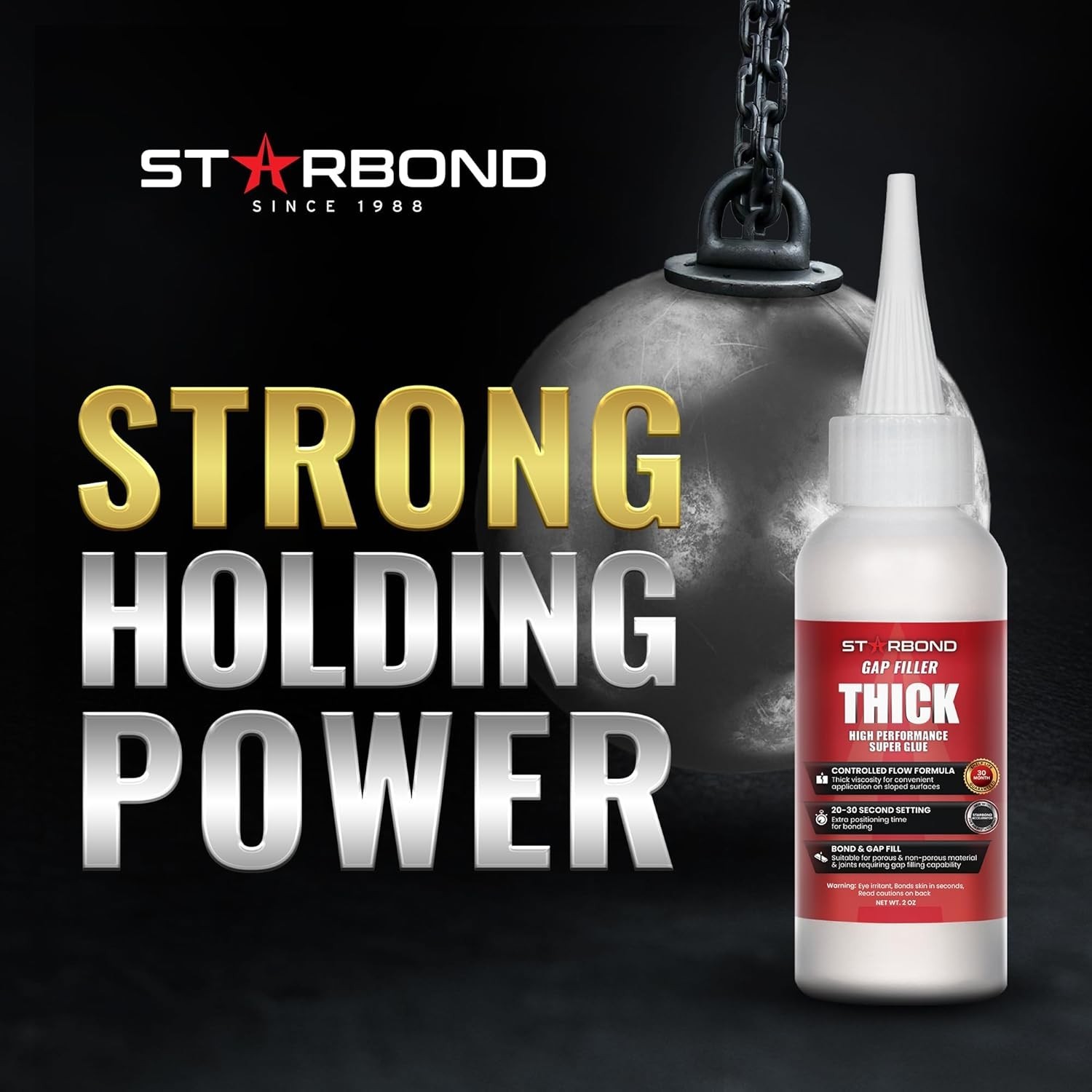Starbond 2 oz. Thick Super Glue (Premium Cyanoacrylate CA Glue)