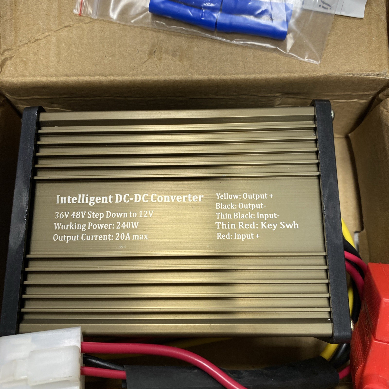 Pro Chaser DC-DC 36V 48V Voltage Converter Regulator Reducer to 12V 240W 20A/3