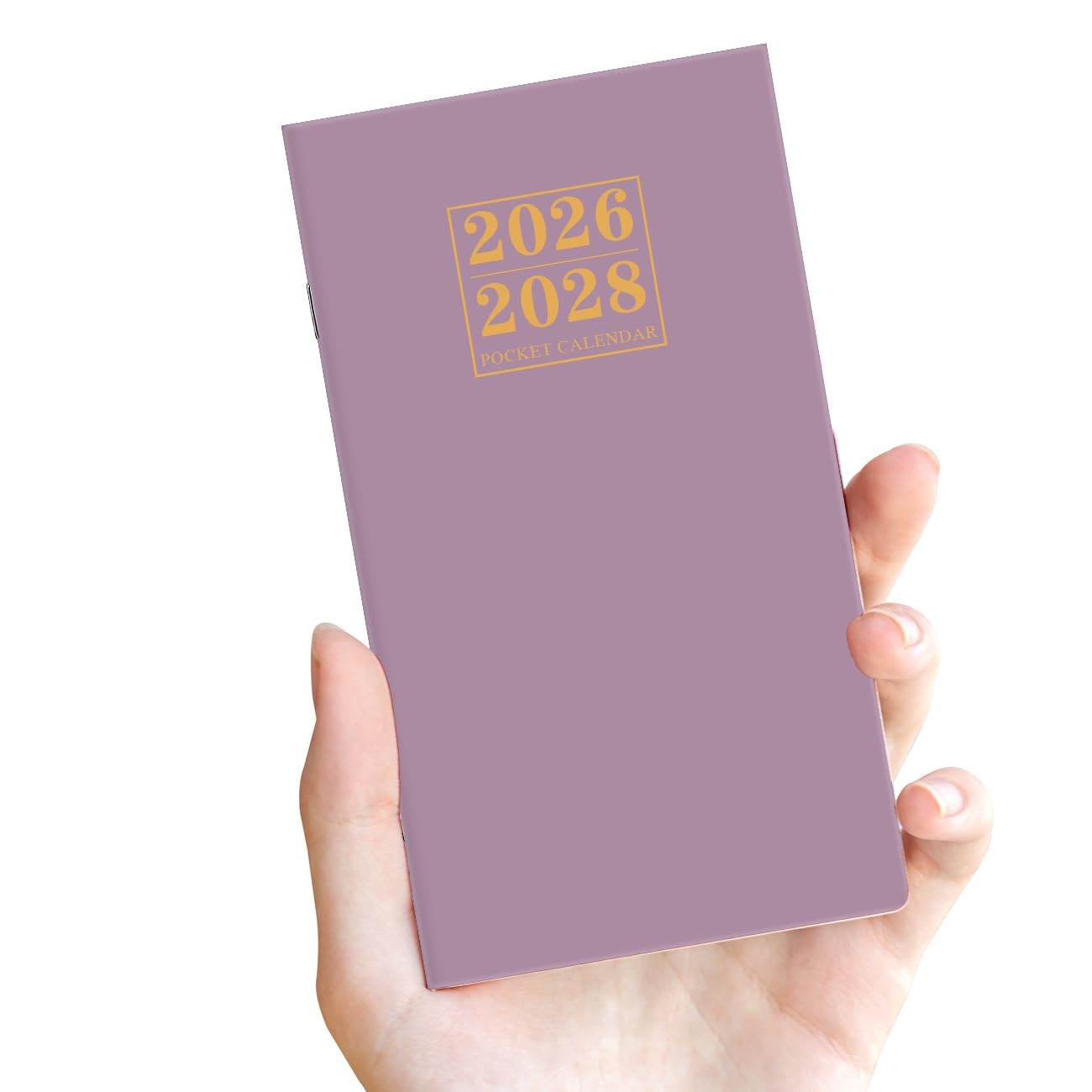2026-2027 Pocket Calendar for Purse – Mini Monthly 3.5» x 6.5», Purple