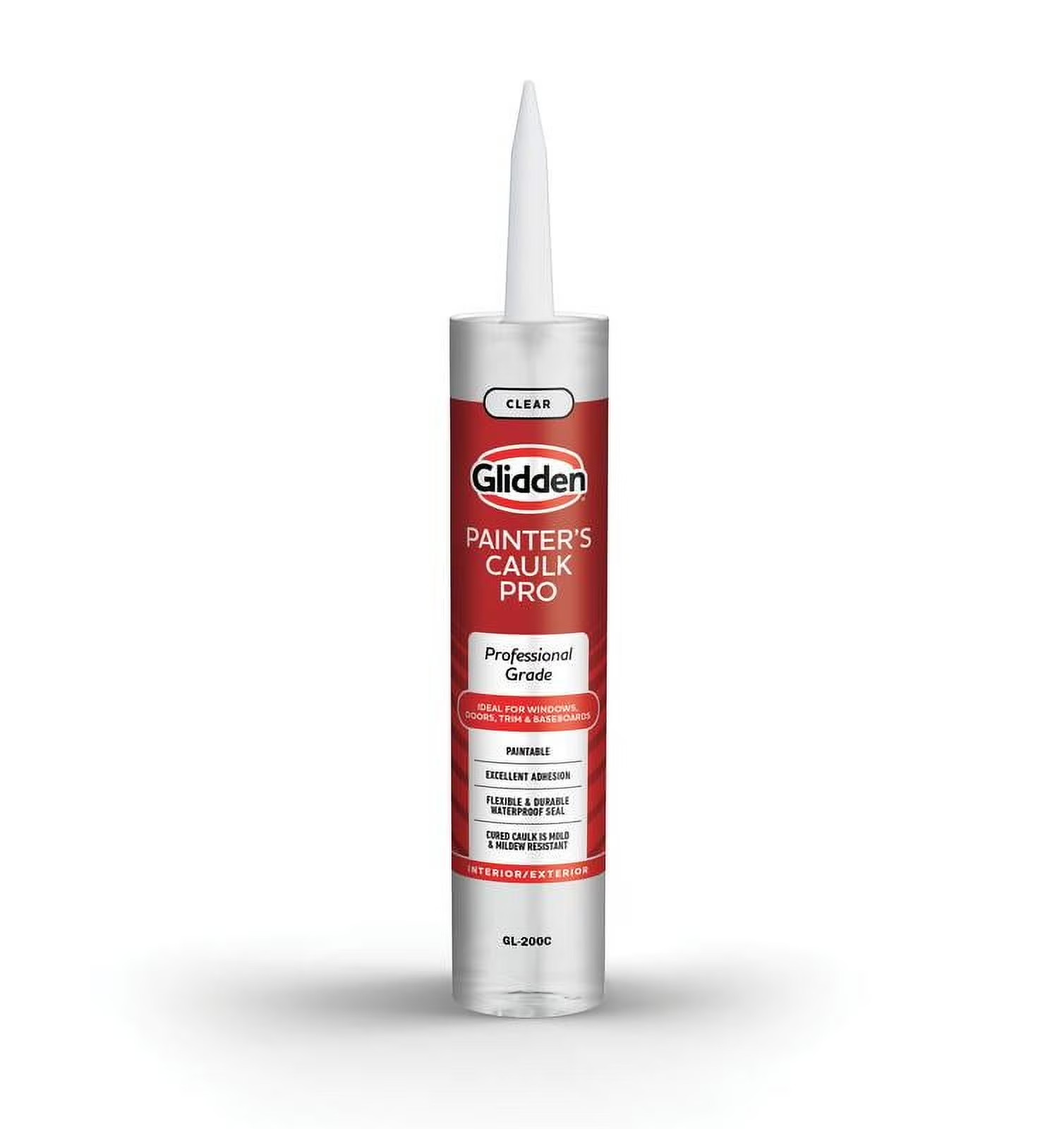 (4 Pack) 10.1 Fl Oz Painter’S Multi-Purpose Interior/Exterior Caulk Pro, Clear