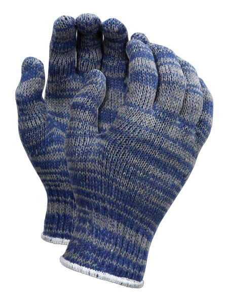 Memphis 9642S Regular Weight Gloves Gray Cotton / Poly Blend, Size Sm (12 Pair)