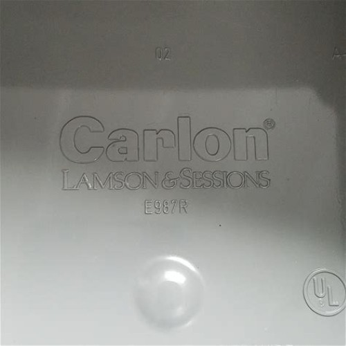 Carlon 6 in. x 6 in. x 4 in. Gray Electrical PVC Junction Box – E987R-3-HD